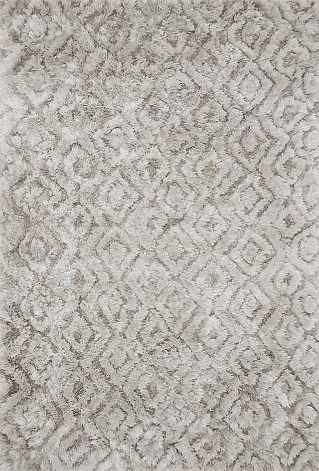Diamond Plush Gray 7'6 x 9'6 Rug - Thumbnail - Image 1