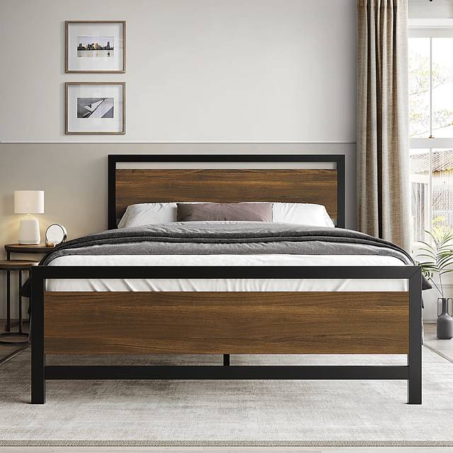Diamondbite Brown Queen Bed - Thumbnail - Image 2