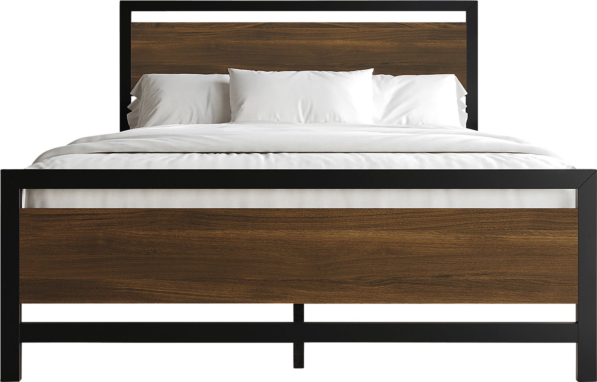 Diamondbite Brown Queen Bed - Image 3