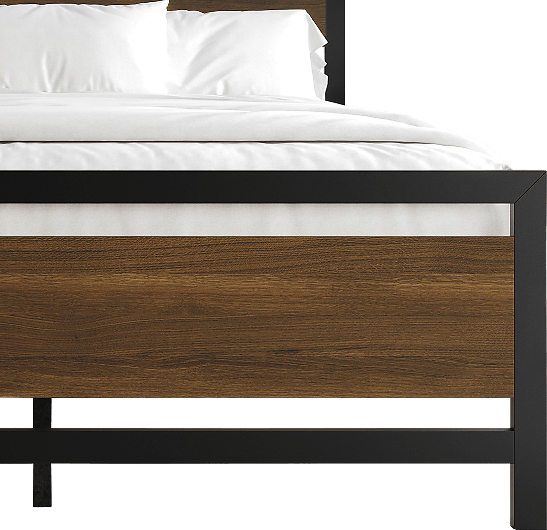 Diamondbite Brown Queen Bed - Image 5