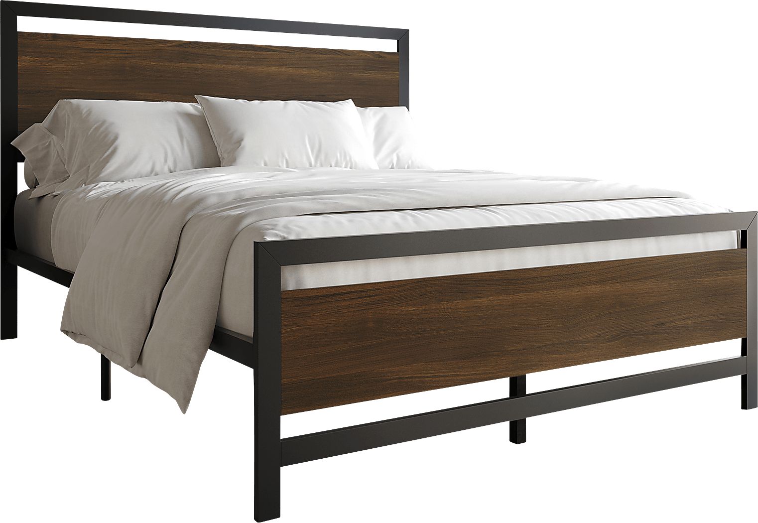 Diamondbite Brown Queen Bed