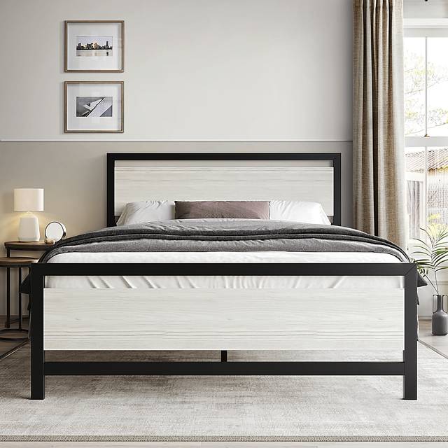 Diamondbite Gray Queen Bed - Thumbnail - Image 2