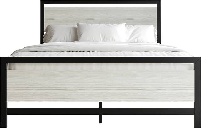 Diamondbite Gray Queen Bed - Thumbnail - Image 3