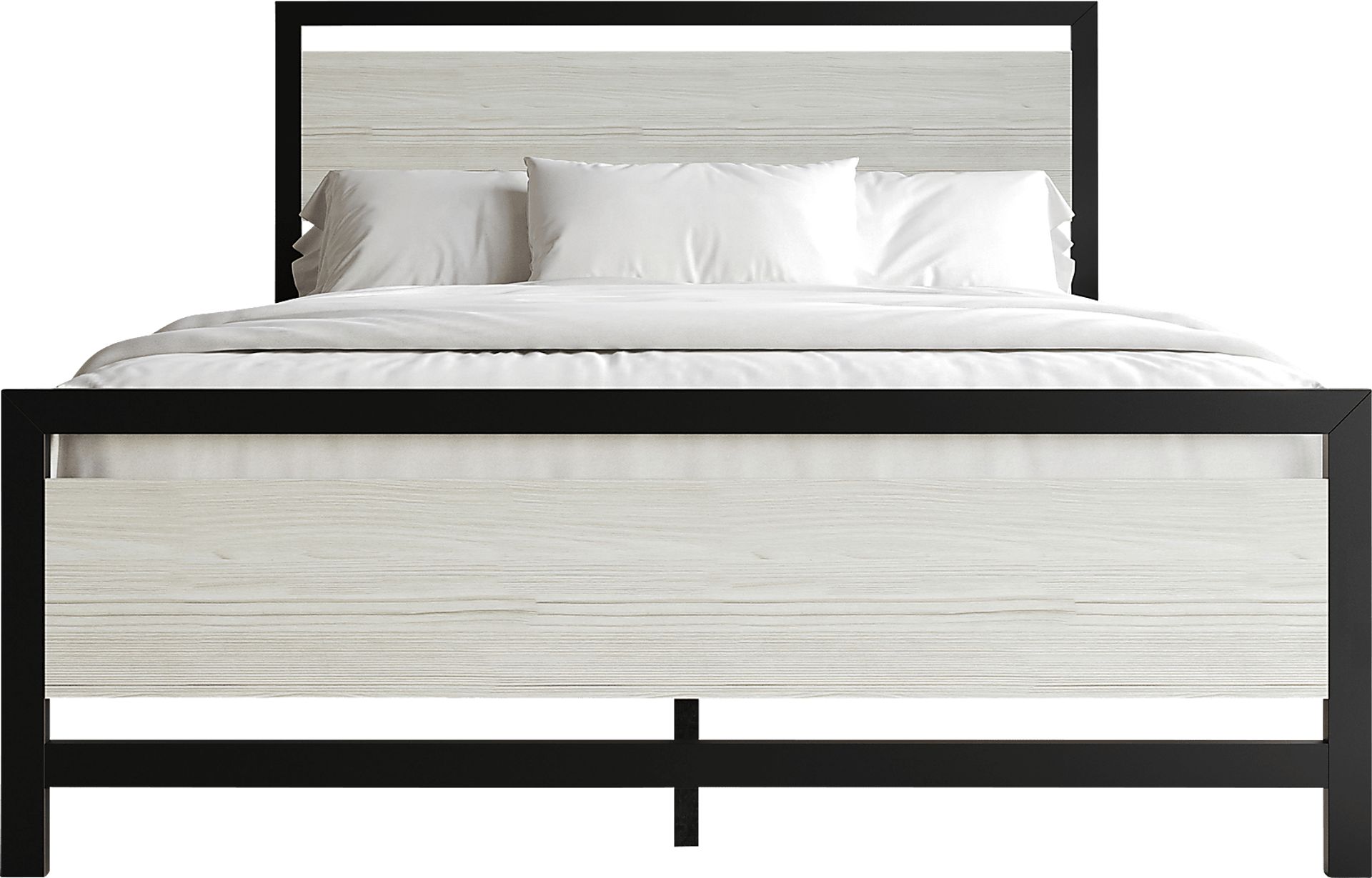 Diamondbite Gray Queen Bed - Image 3