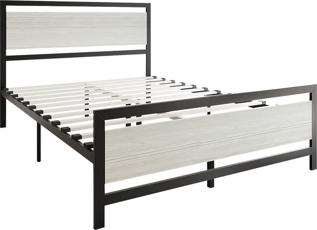 Diamondbite Gray Queen Bed - Thumbnail - Image 4