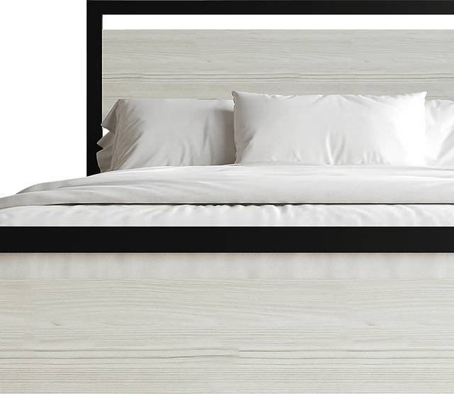 Diamondbite Gray Queen Bed - Thumbnail - Image 5