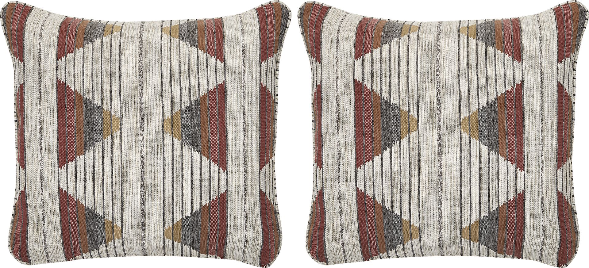 Diana Red Accent Pillow, Set of Two - Image 1