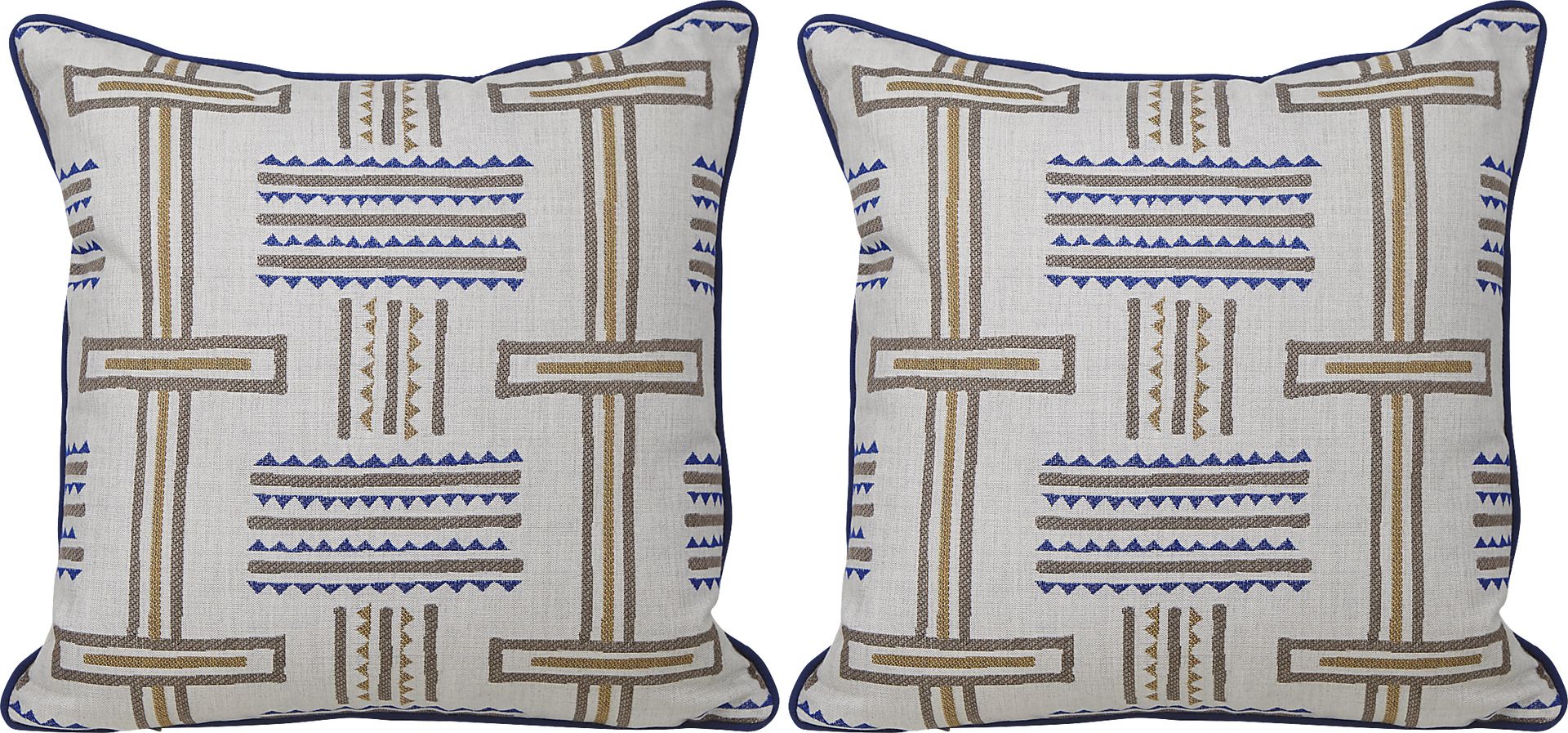 Tolson Twilight Blue Indoor/Outdoor Accent Pillow, Set of Two - Image 1