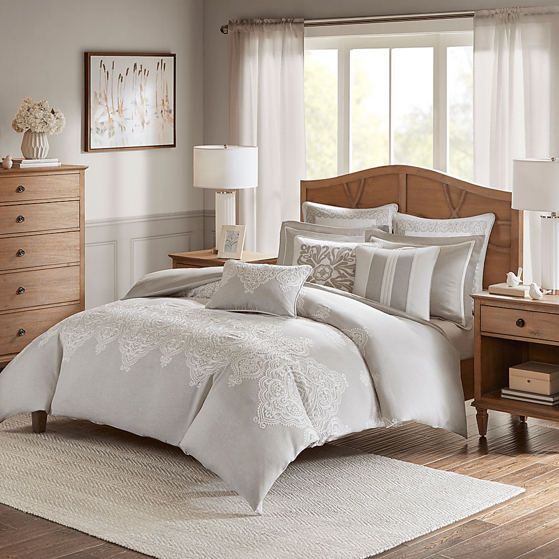 Diandra Natural 9 Pc King Comforter Set - Image 2