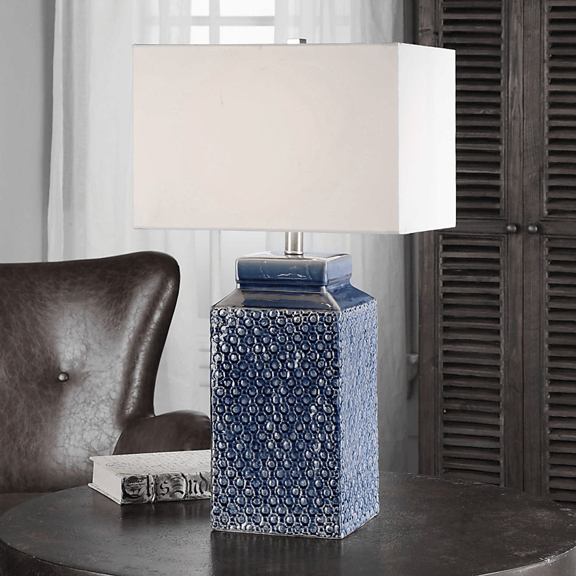 Diane Drive Blue Lamp - Image 2