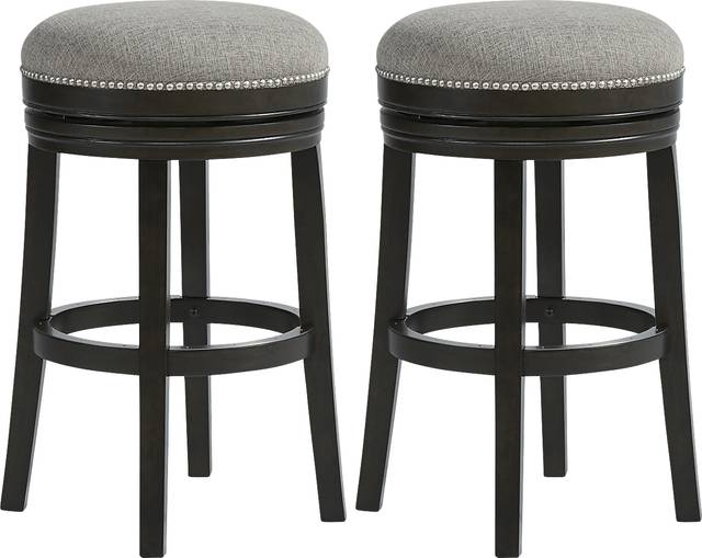Dianella Cobblestone Swivel Barstool, Set of 2 - Thumbnail - Image 1