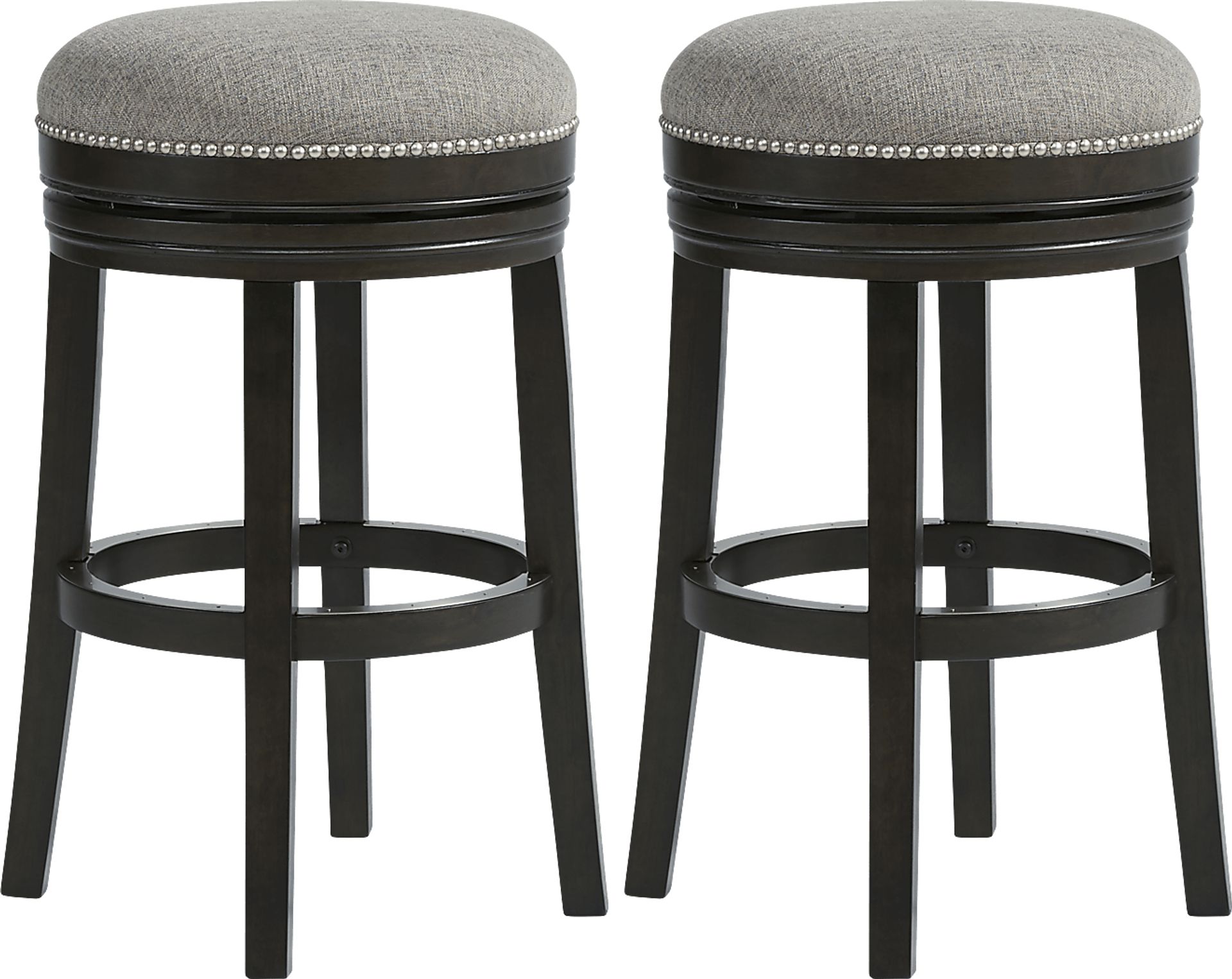 Dianella Cobblestone Swivel Barstool, Set of 2 - Image 1