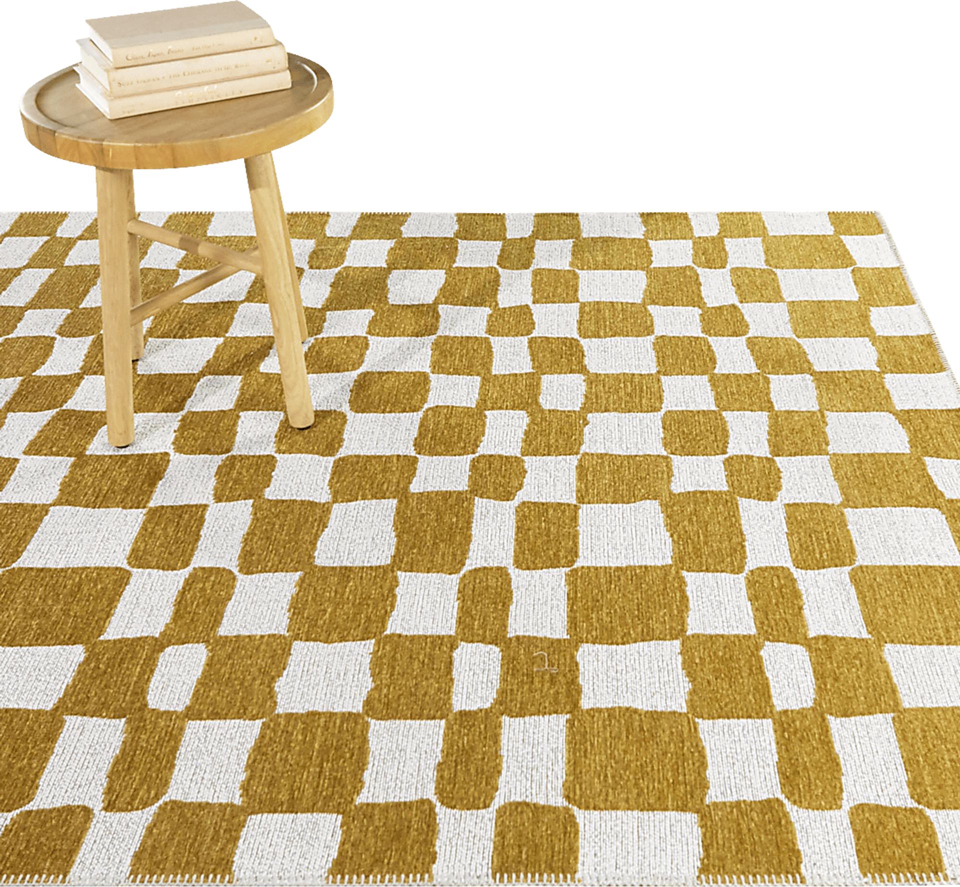 Dianyle Yellow 5'3 x 7' Area Rug - Image 2