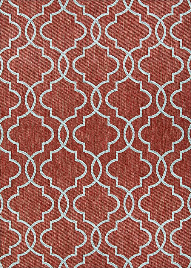 Diasha Coral 8'6 x 13' Indoor/Outdoor Rug - Thumbnail - Image 1