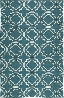 Diaz Teal 8' x 10' Indoor/Outdoor Rug
