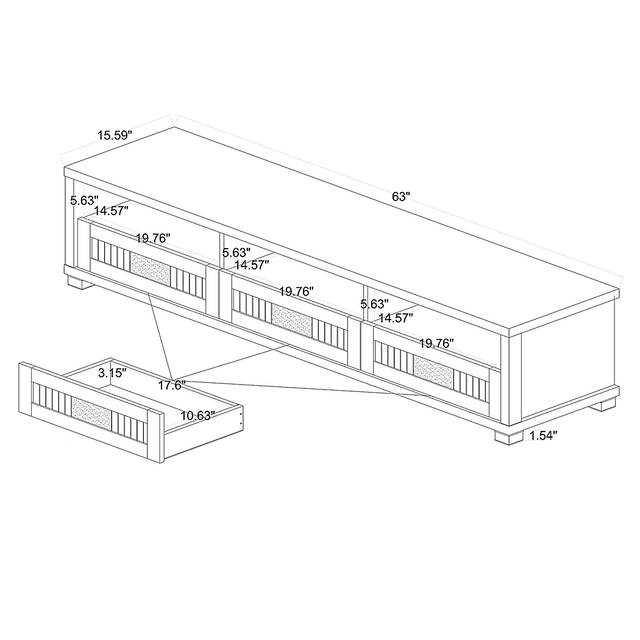 Diazo Brown 63 in. Console - Thumbnail - Image 10