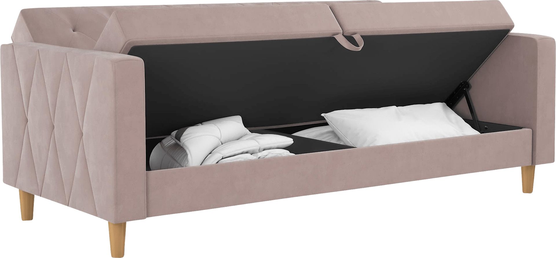 Diechman Blush Futon with Storage - Image 14