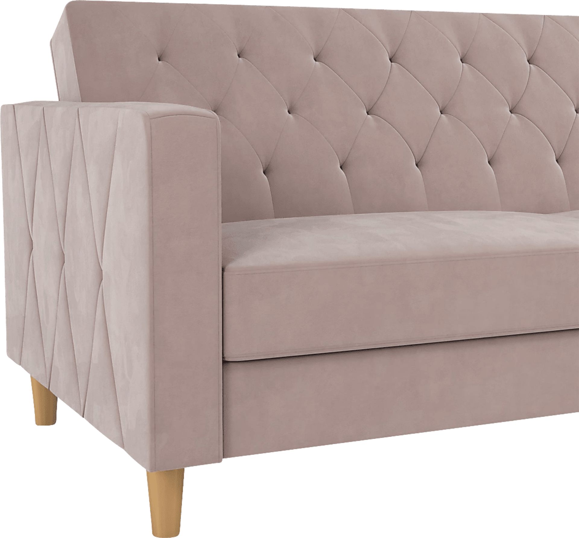 Diechman Blush Futon with Storage - Image 16