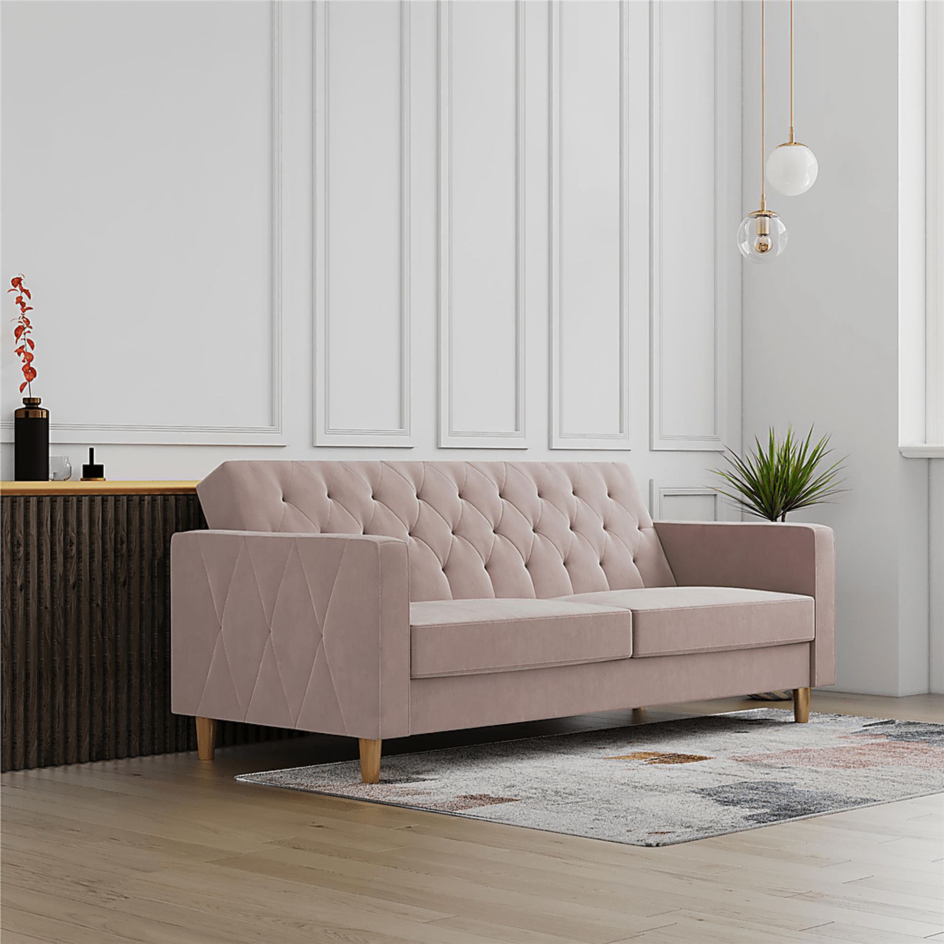 Diechman Blush Futon with Storage - Image 21