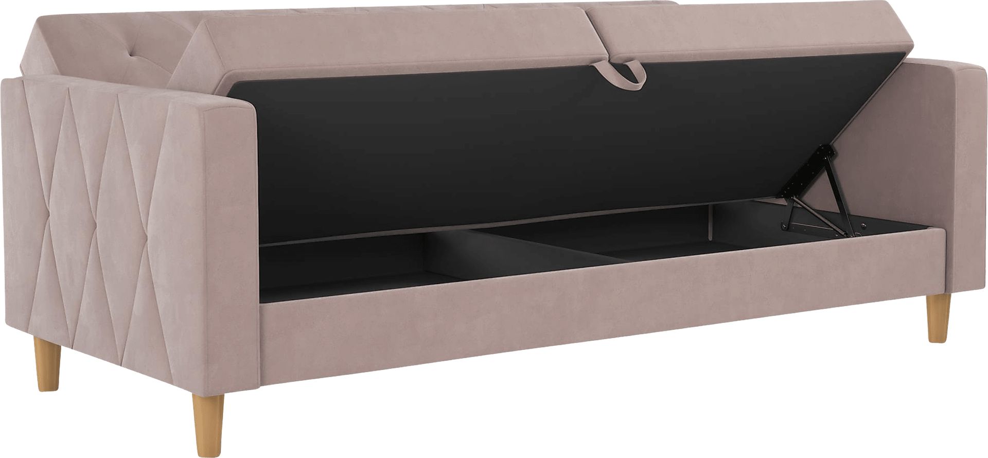 Diechman Blush Futon with Storage - Image 4