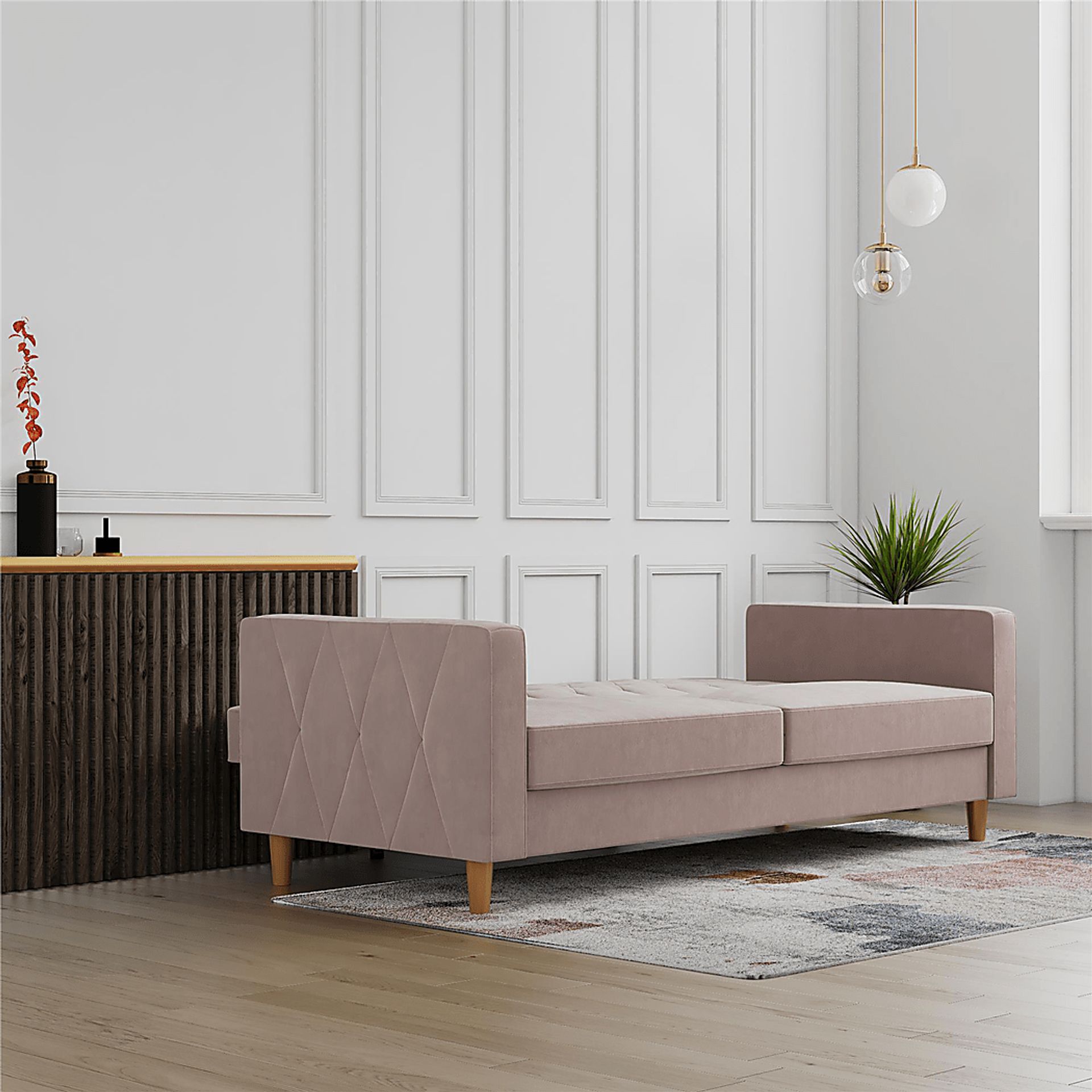 Diechman Blush Futon with Storage - Image 25