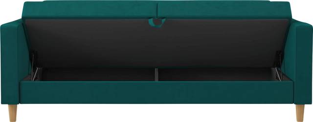 Diechman Green Futon with Storage - Thumbnail - Image 11
