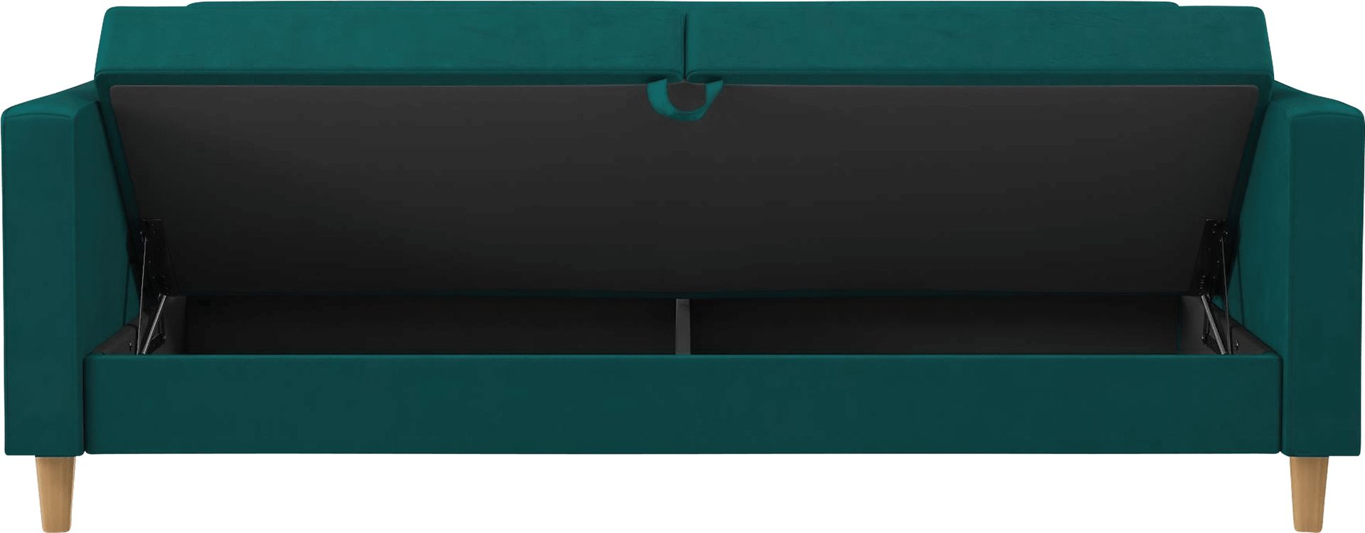 Diechman Green Futon with Storage - Image 11