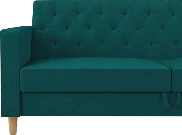 Diechman Green Futon with Storage - Thumbnail - Image 15