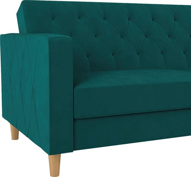 Diechman Green Futon with Storage - Thumbnail - Image 16