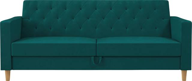Diechman Green Futon with Storage - Thumbnail - Image 3
