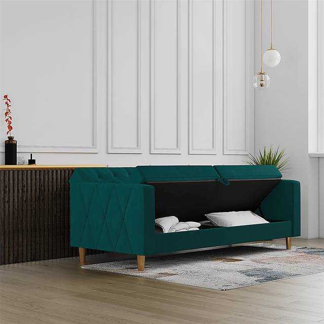 Diechman Green Futon with Storage - Thumbnail - Image 26