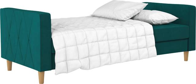 Diechman Green Futon with Storage - Thumbnail - Image 8