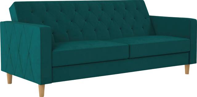 Diechman Green Futon with Storage - Thumbnail - Image 1