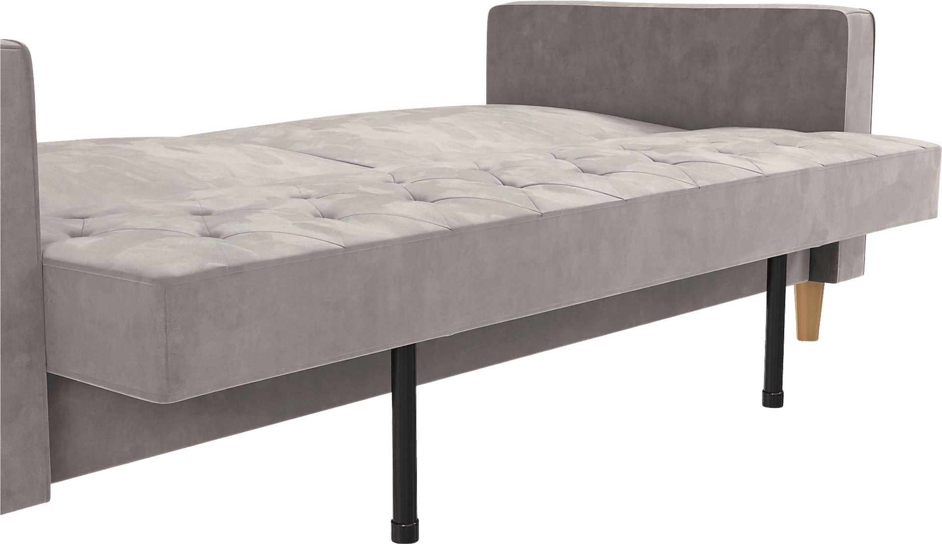 Diechman Light Gray Futon with Storage - Image 12