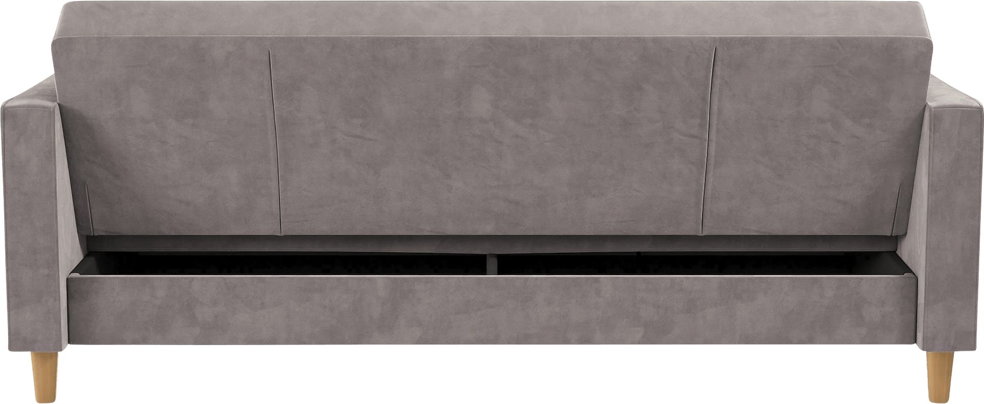 Diechman Light Gray Futon with Storage - Image 19