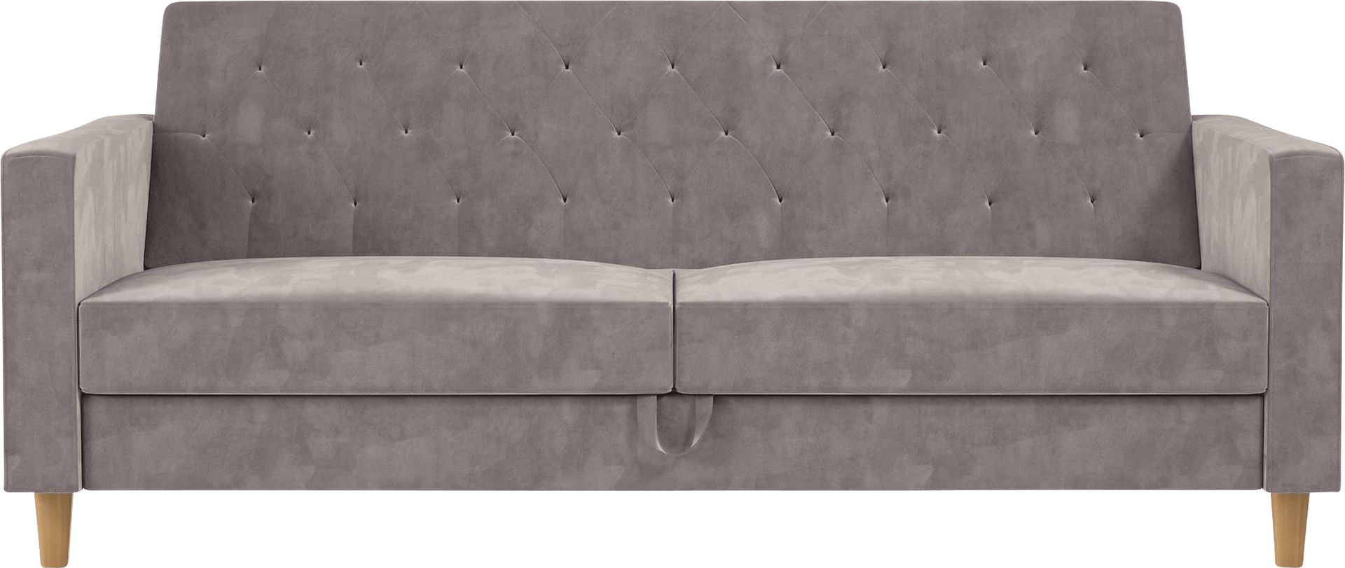 Diechman Light Gray Futon with Storage - Image 4