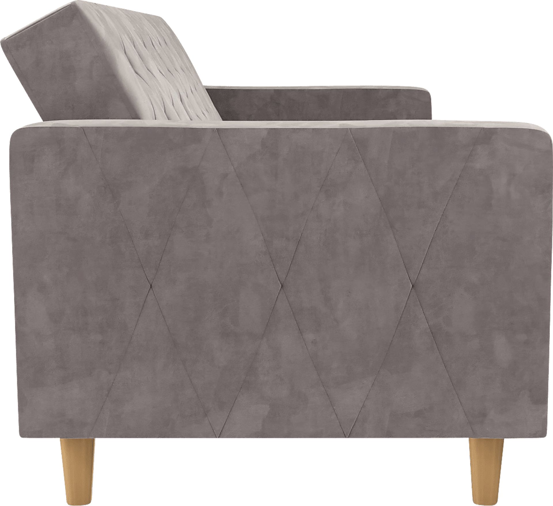 Diechman Light Gray Futon with Storage - Image 10