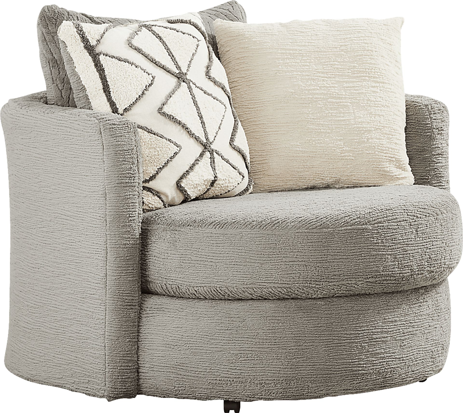 Diego Gray Swivel Chair - Image 2