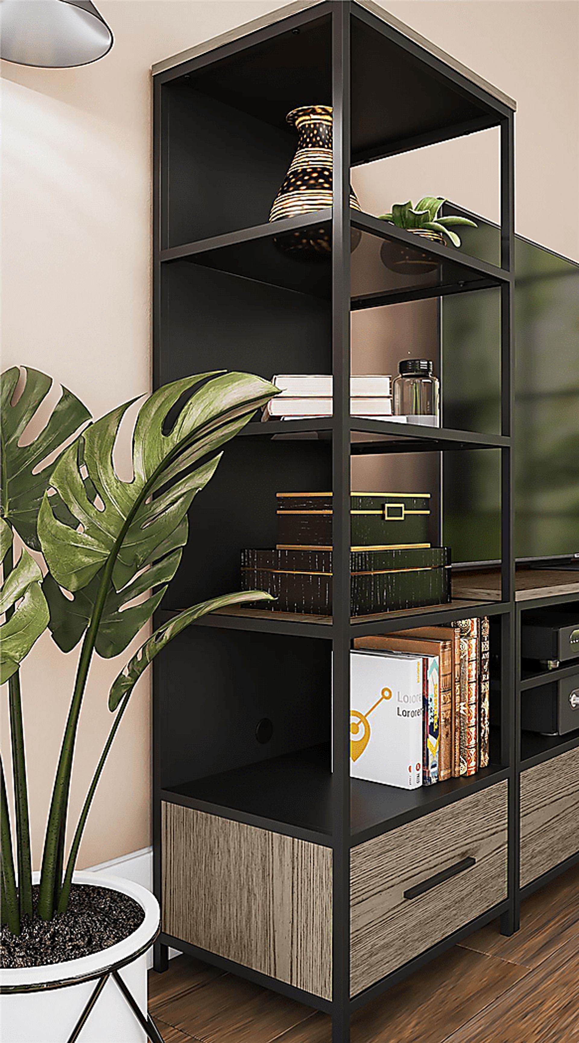 Diele Oak Bookcase - Image 8