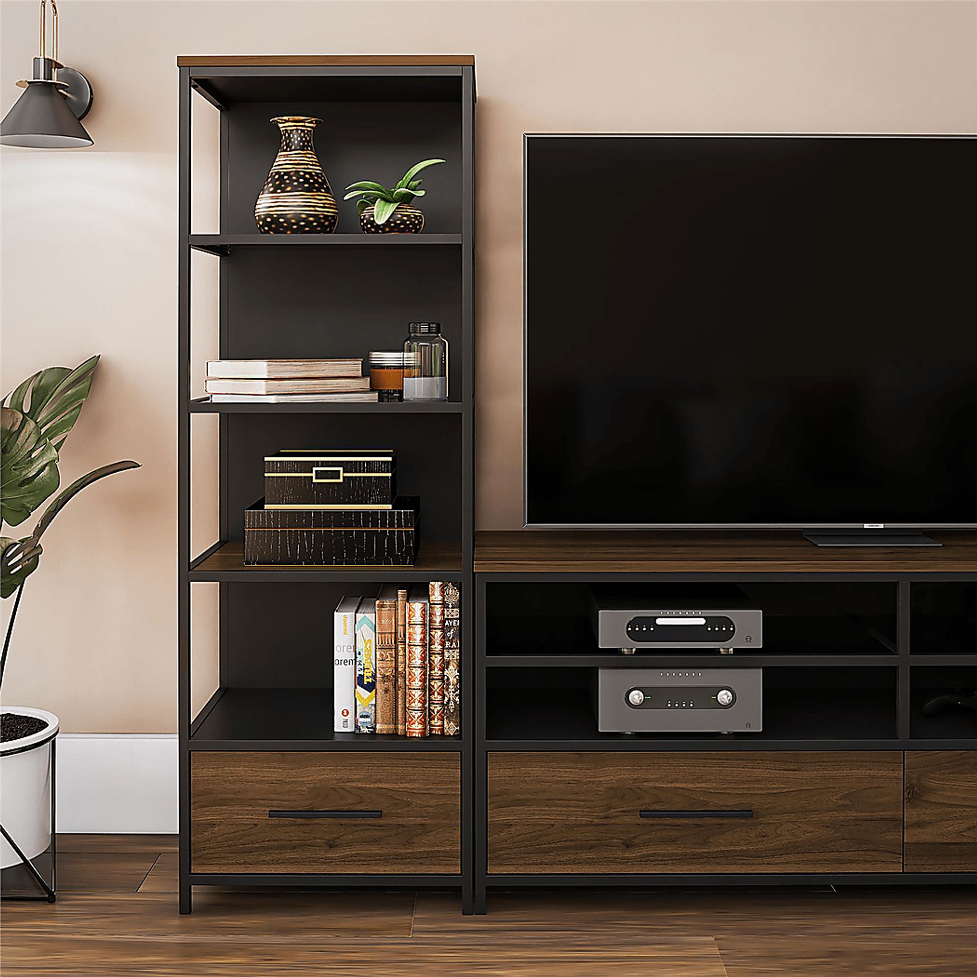 Diele Walnut Bookcase - Image 2