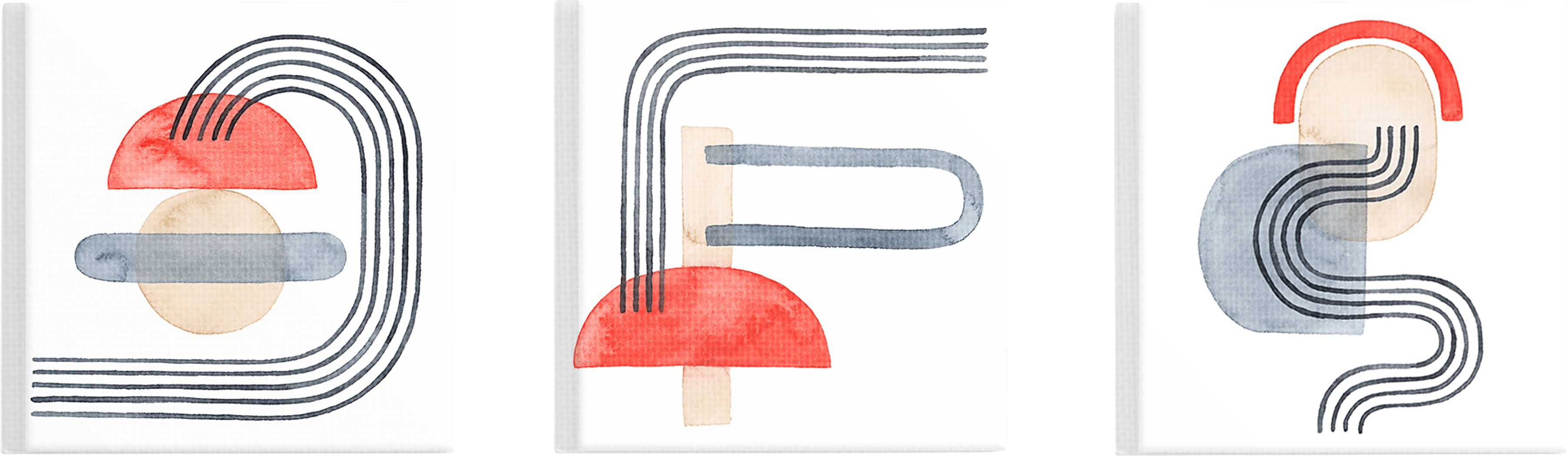 Different Paths of Life Set of 3 Artwork