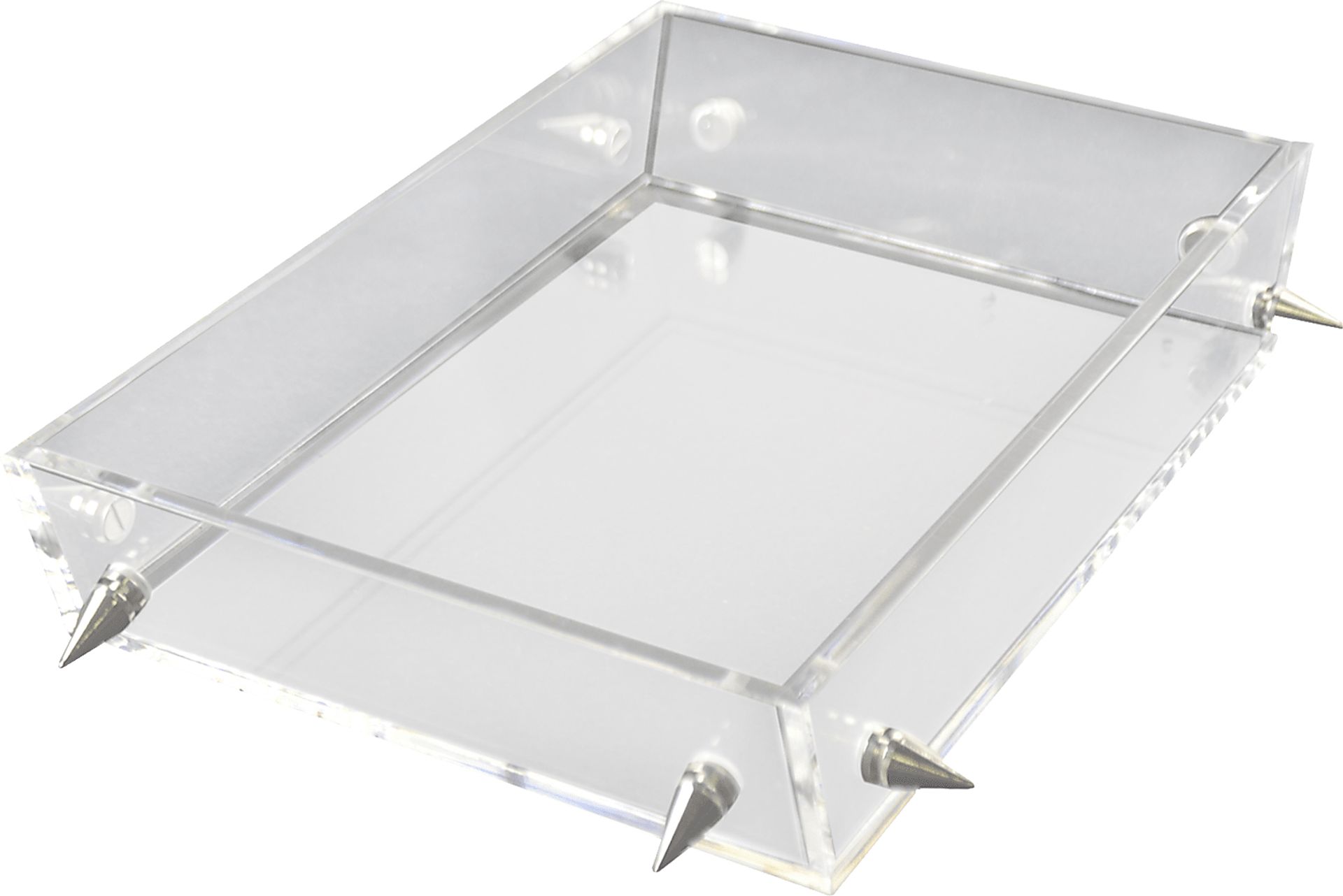 Digbo Clear/Silver Tray, Small - Image 1