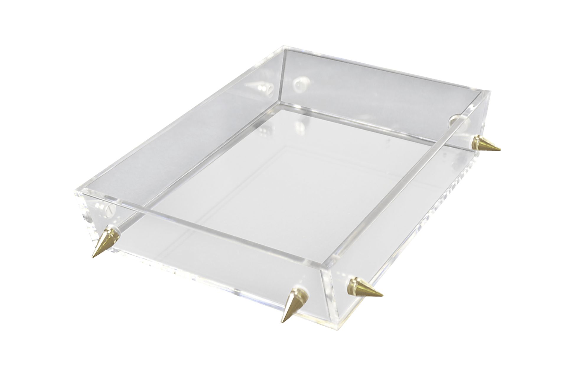 Digbo Clear/Gold Tray, Small - Image 1