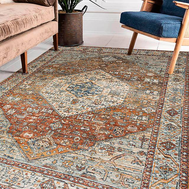 Digcier Red 7'10 x 10' Rug - Thumbnail - Image 2