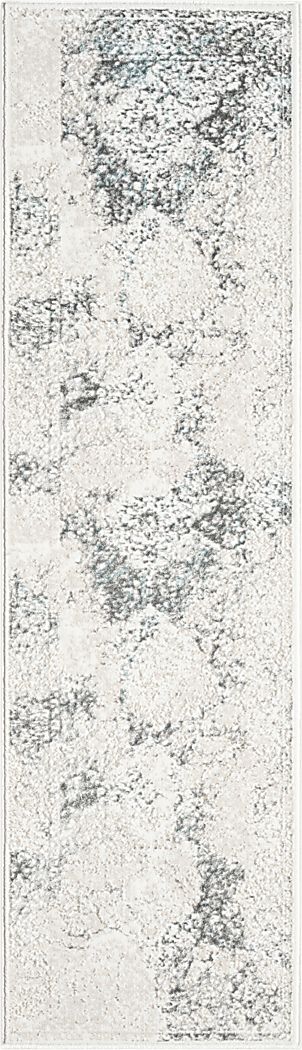 Digsoll Ivory/Gray 2' x 7' Runner Rug