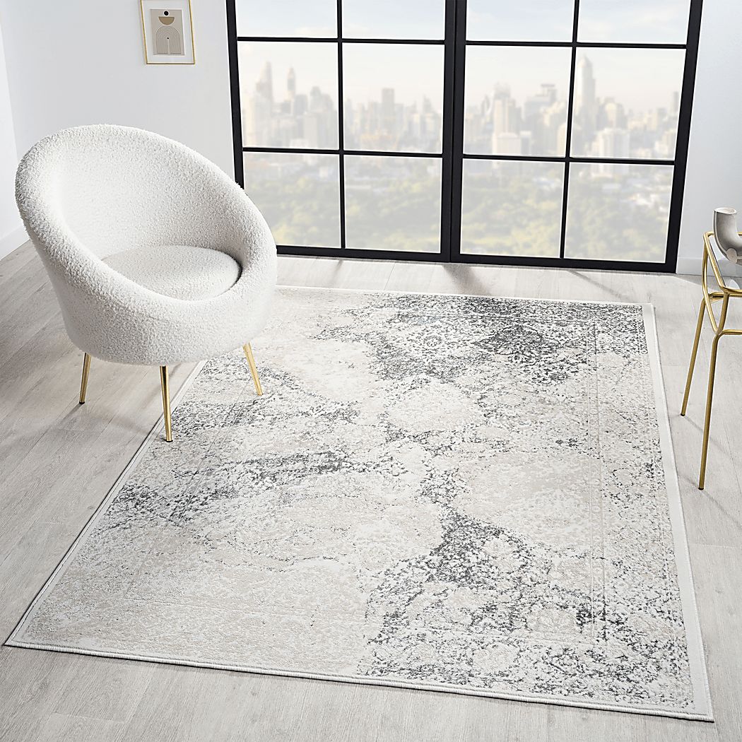 Digsoll Ivory/Gray Rug - Thumbnail 3