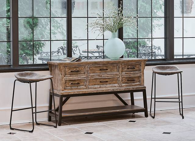 Dillingham Brown Barstool, Set of 2 - Thumbnail - Image 8
