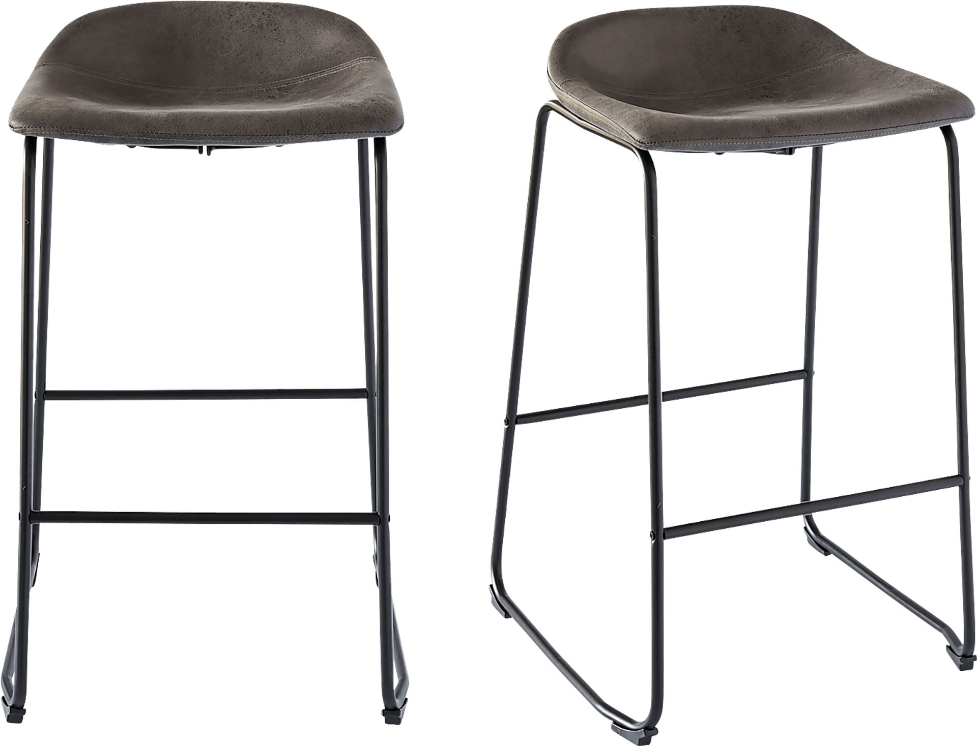 Dillingham Gray Barstool, Set of 2 - Image 1
