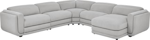 Dillon Smoke 5 Pc Dual Power Reclining Sectional - Thumbnail - Image 1