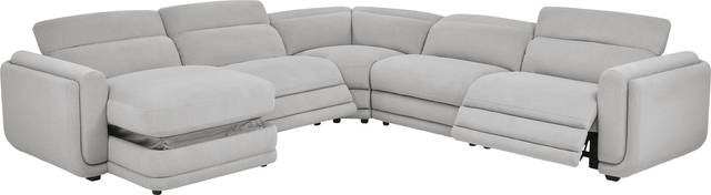 Dillon Smoke 5 Pc Dual Power Reclining Sectional - Thumbnail - Image 2